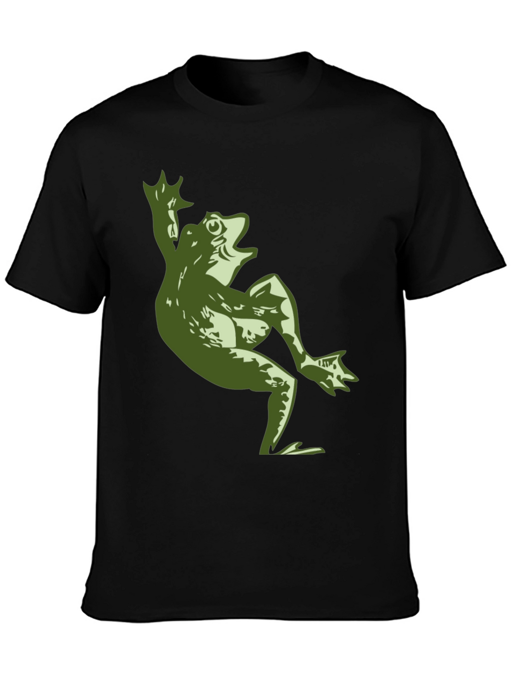 Cool Frog Graphic Black T-Shirt