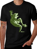 Cool Frog Graphic Black T-Shirt