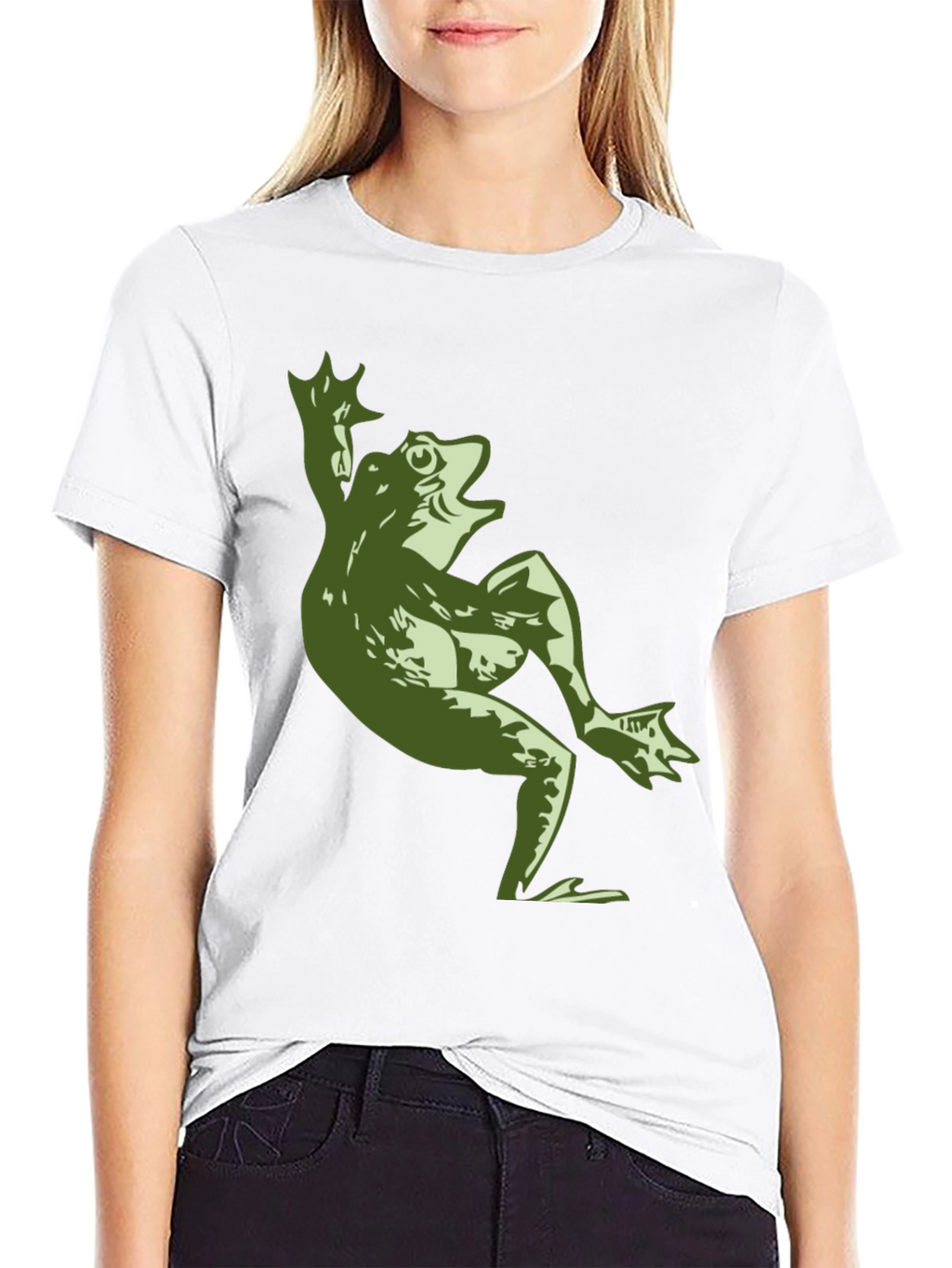 Cool Frog Graphic Black T-Shirt