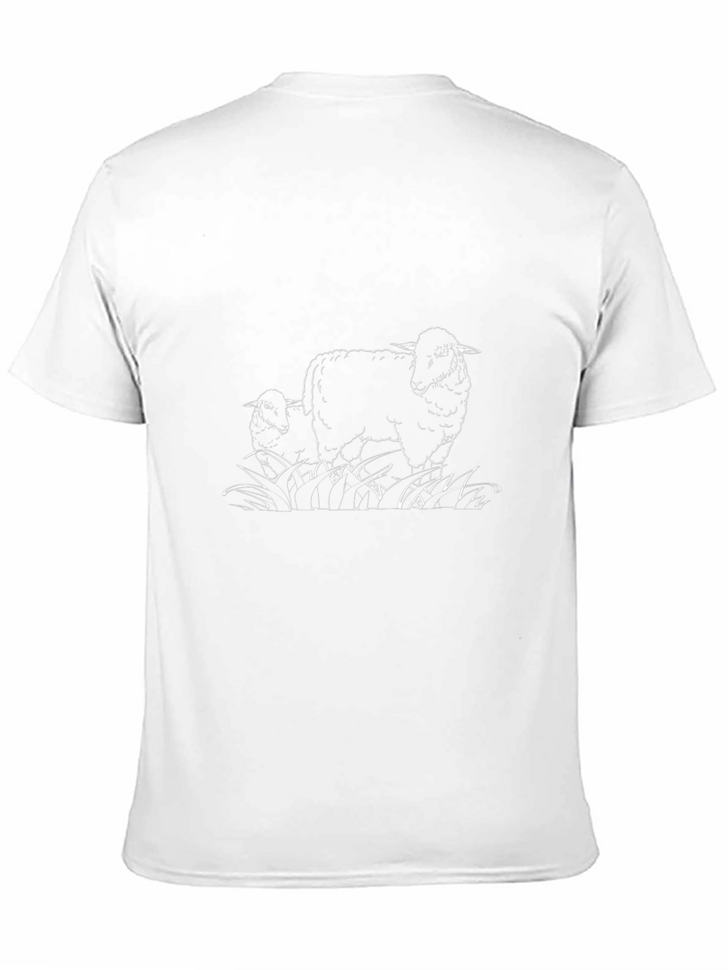 Sheep Graphic T-Shirt - Black Cotton Tee