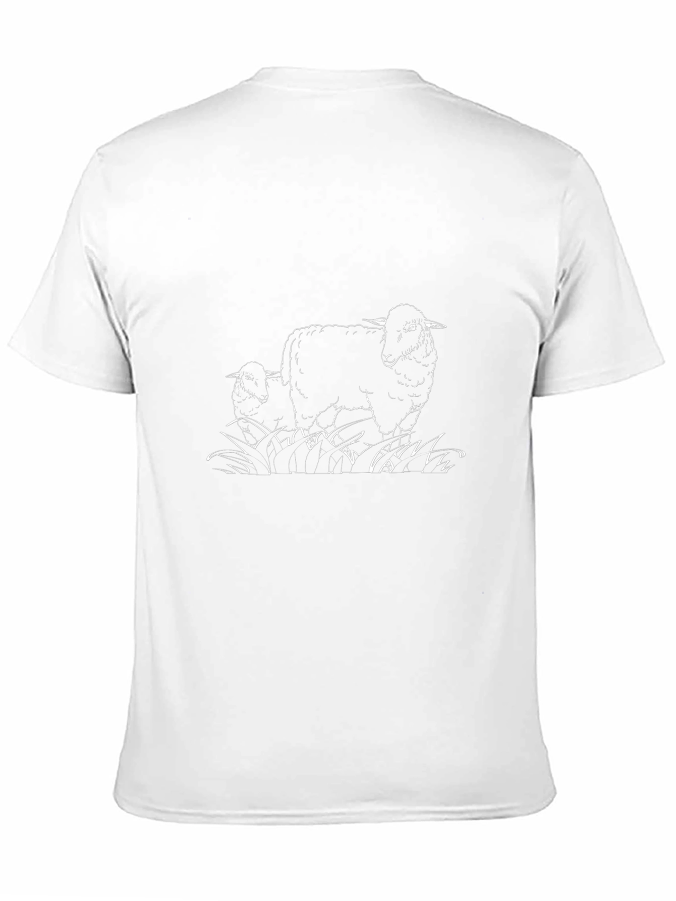 Sheep Graphic T-Shirt - Black Cotton Tee