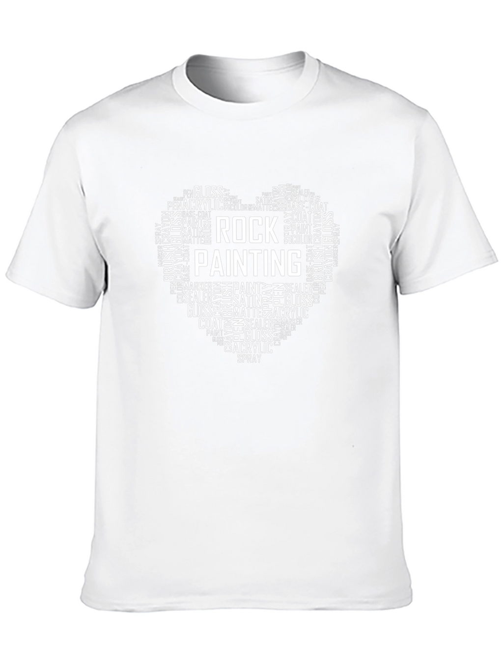 Rock Painting Word Art T-Shirt