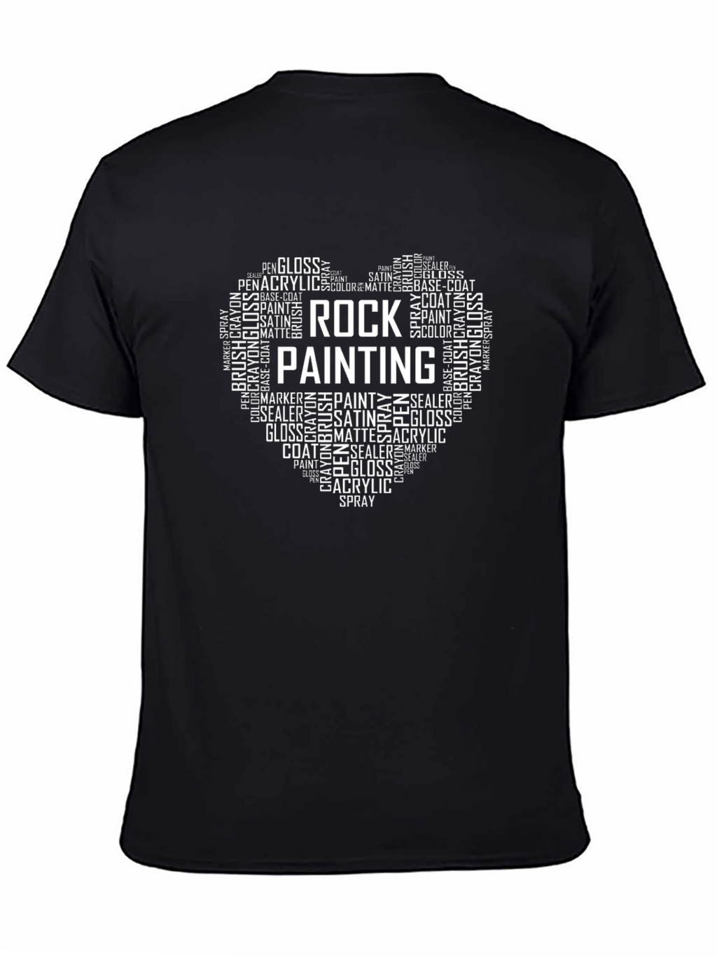 Rock Painting Word Art T-Shirt