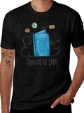 Travel is Life Passport Graphic T-Shirt