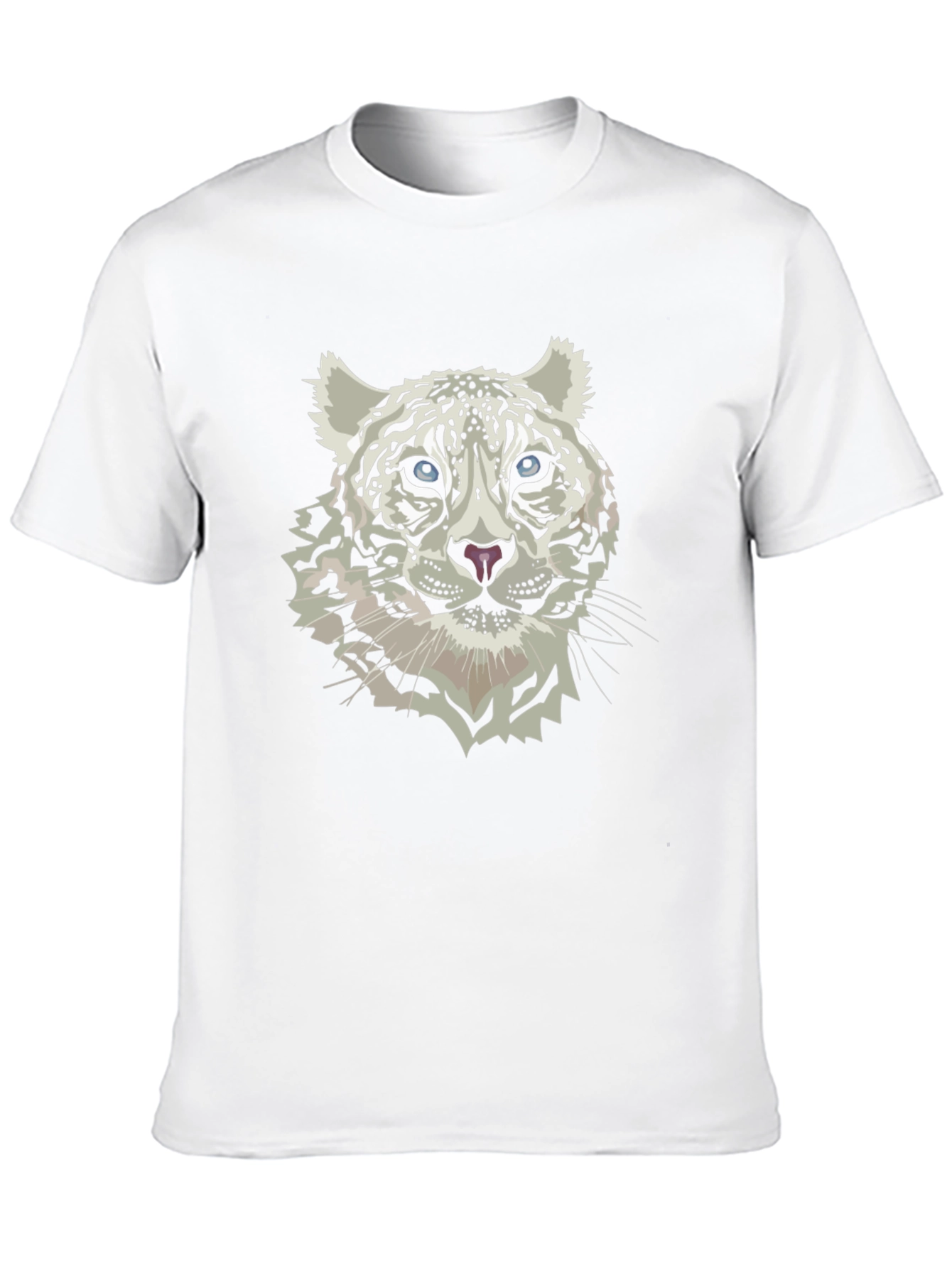 Snow Leopard Graphic Tee - Black T-Shirt