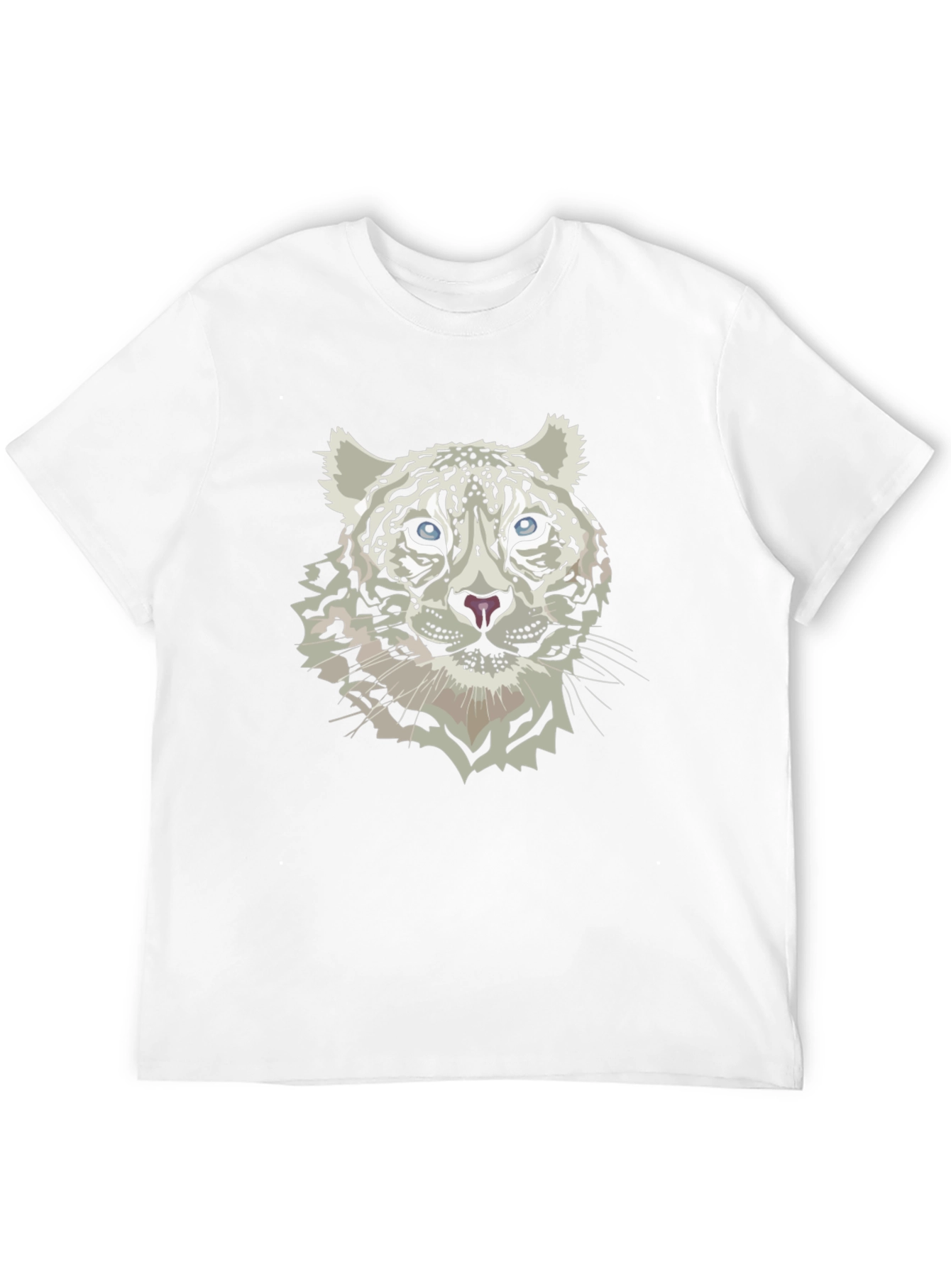 Snow Leopard Graphic Tee - Black T-Shirt