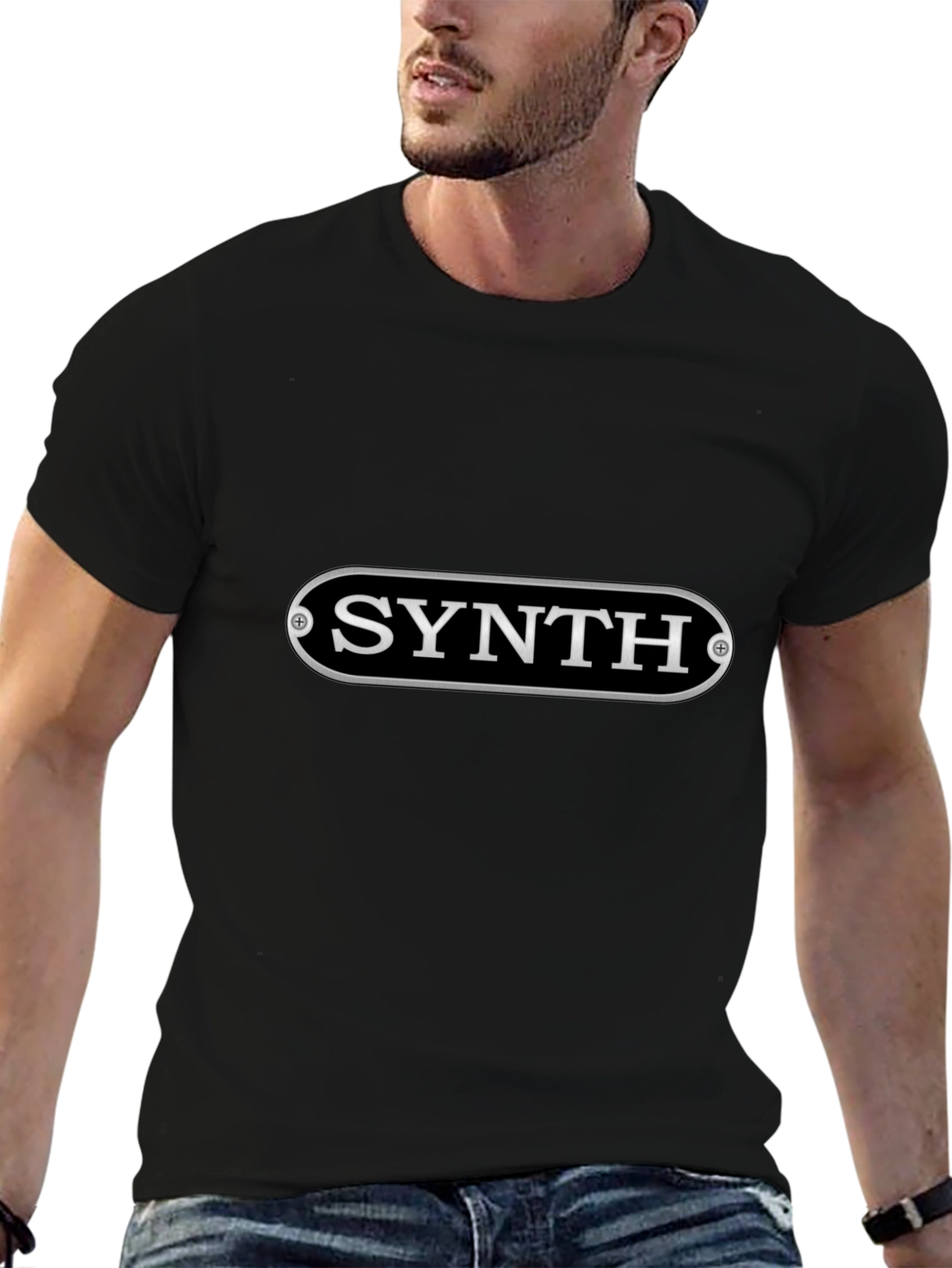 Synth Music Lover Black T-Shirt