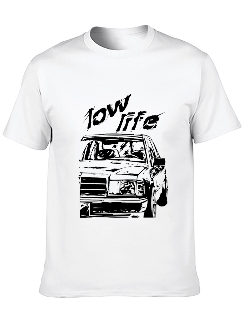 Low Life Car Graphic Black T-Shirt