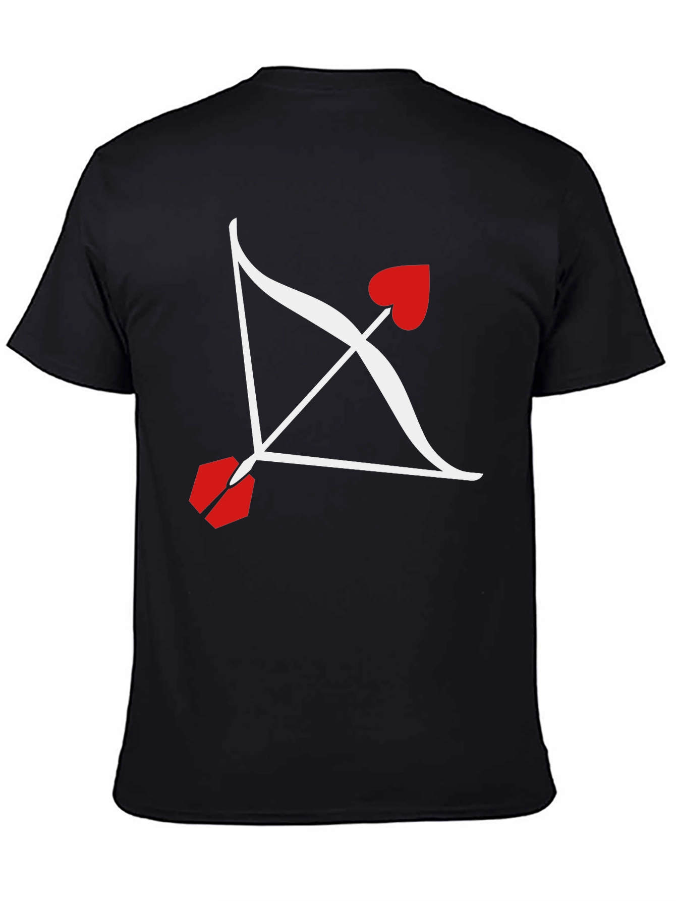 Cupids Arrow Graphic Tee - Valentines Day Black Shirt