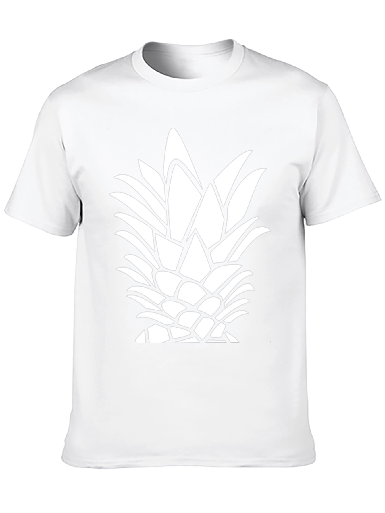 Pineapple Graphic Tee - Black Casual T-Shirt
