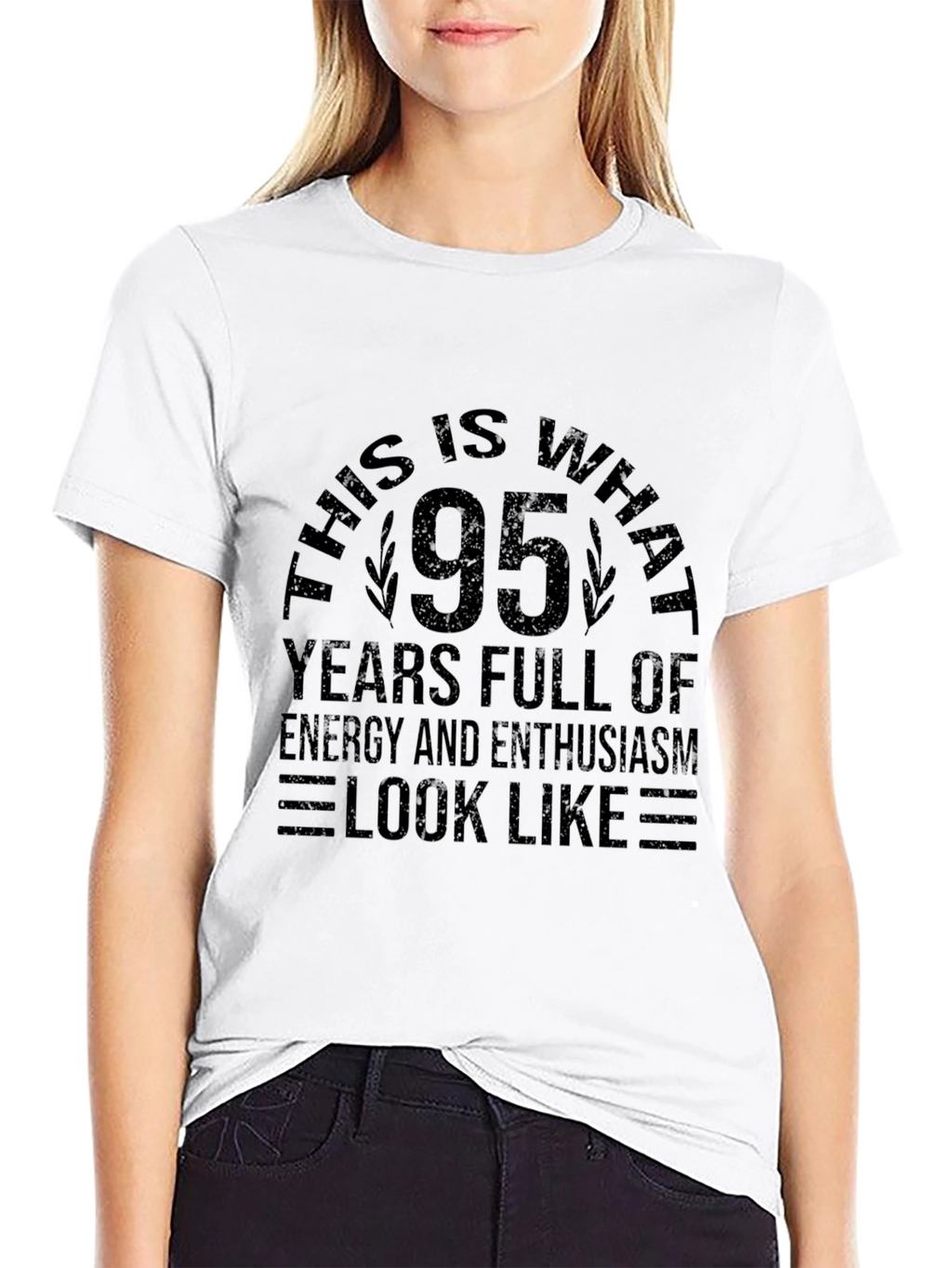 95 Years Full of Energy Black T-Shirt