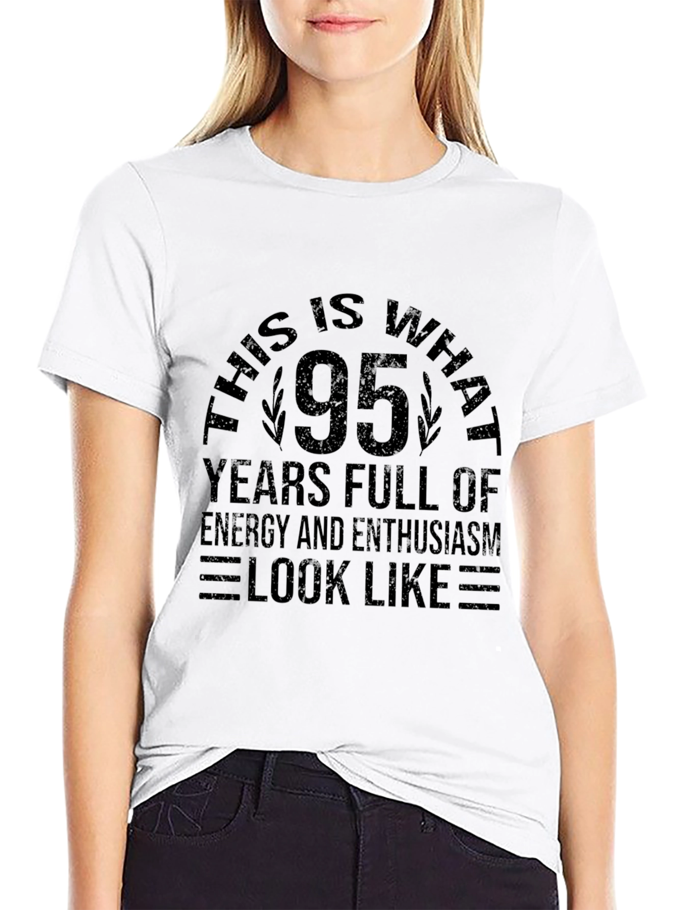 95 Years Full of Energy Black T-Shirt