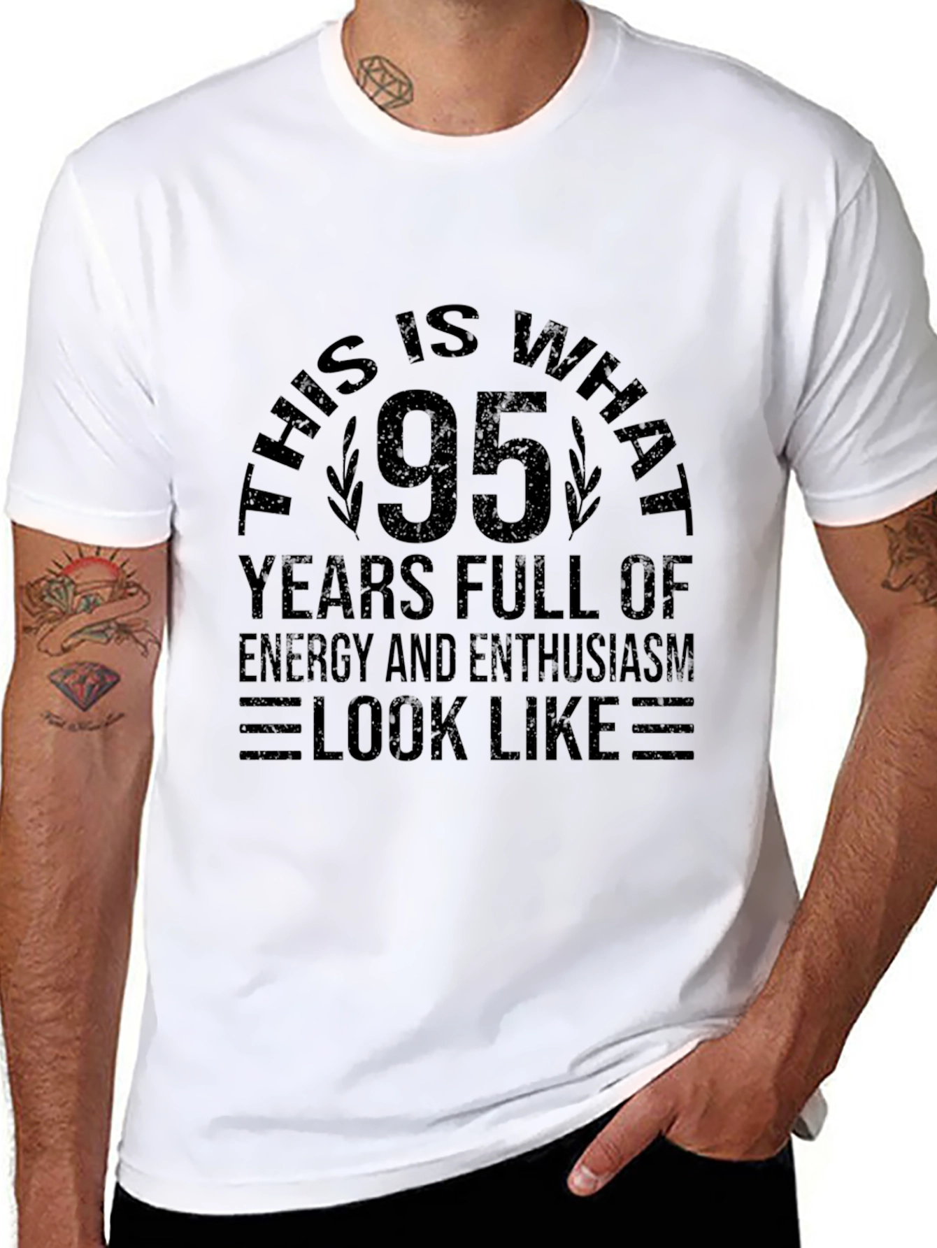 95 Years Full of Energy Black T-Shirt