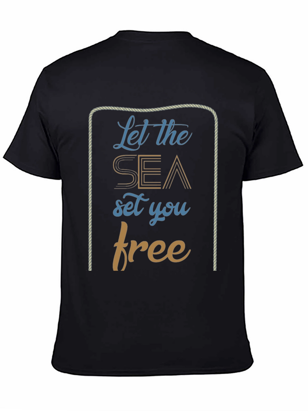 Nautical Let the Sea Set You Free Graphic T-Shirt