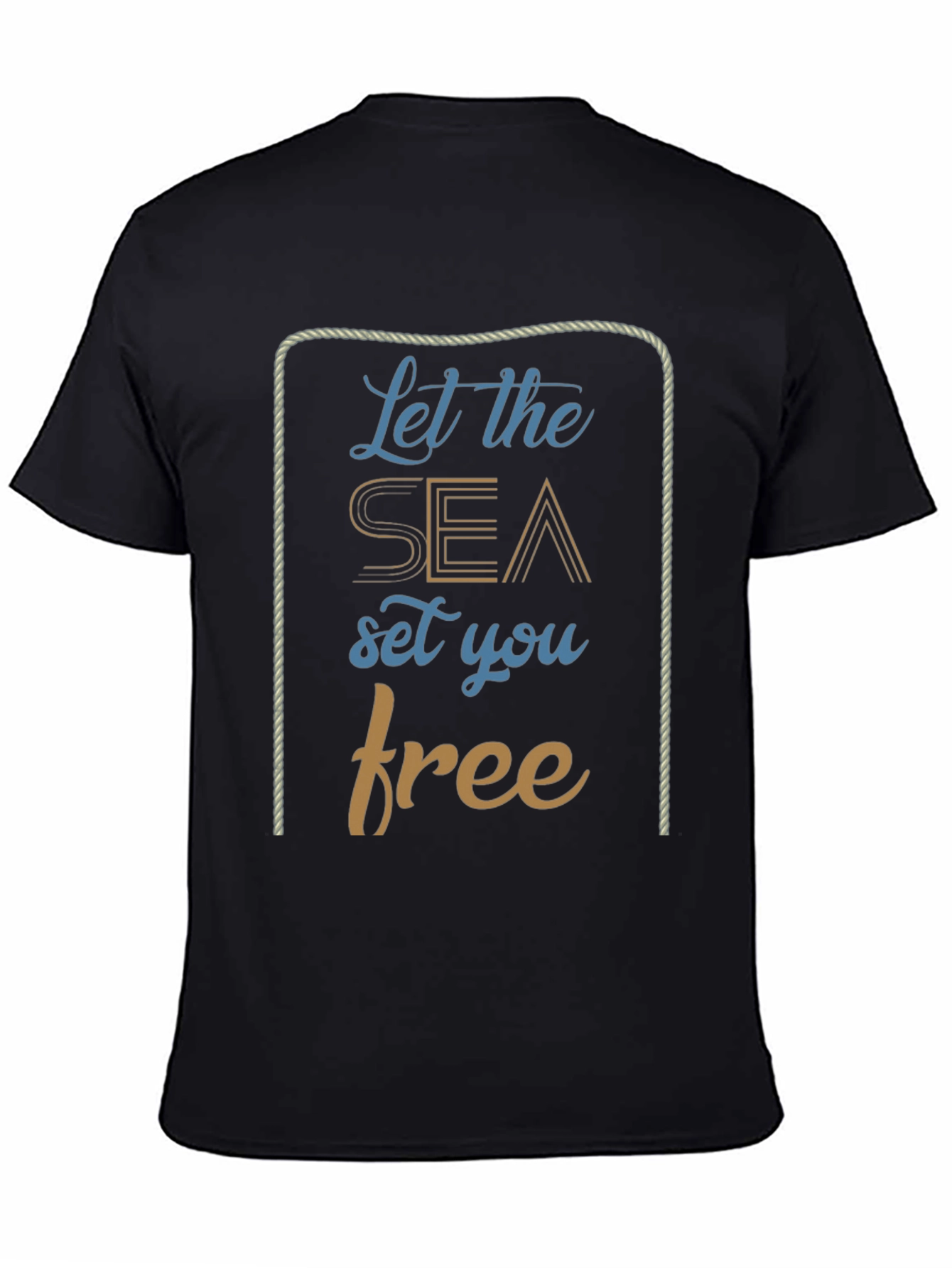 Nautical Let the Sea Set You Free Graphic T-Shirt