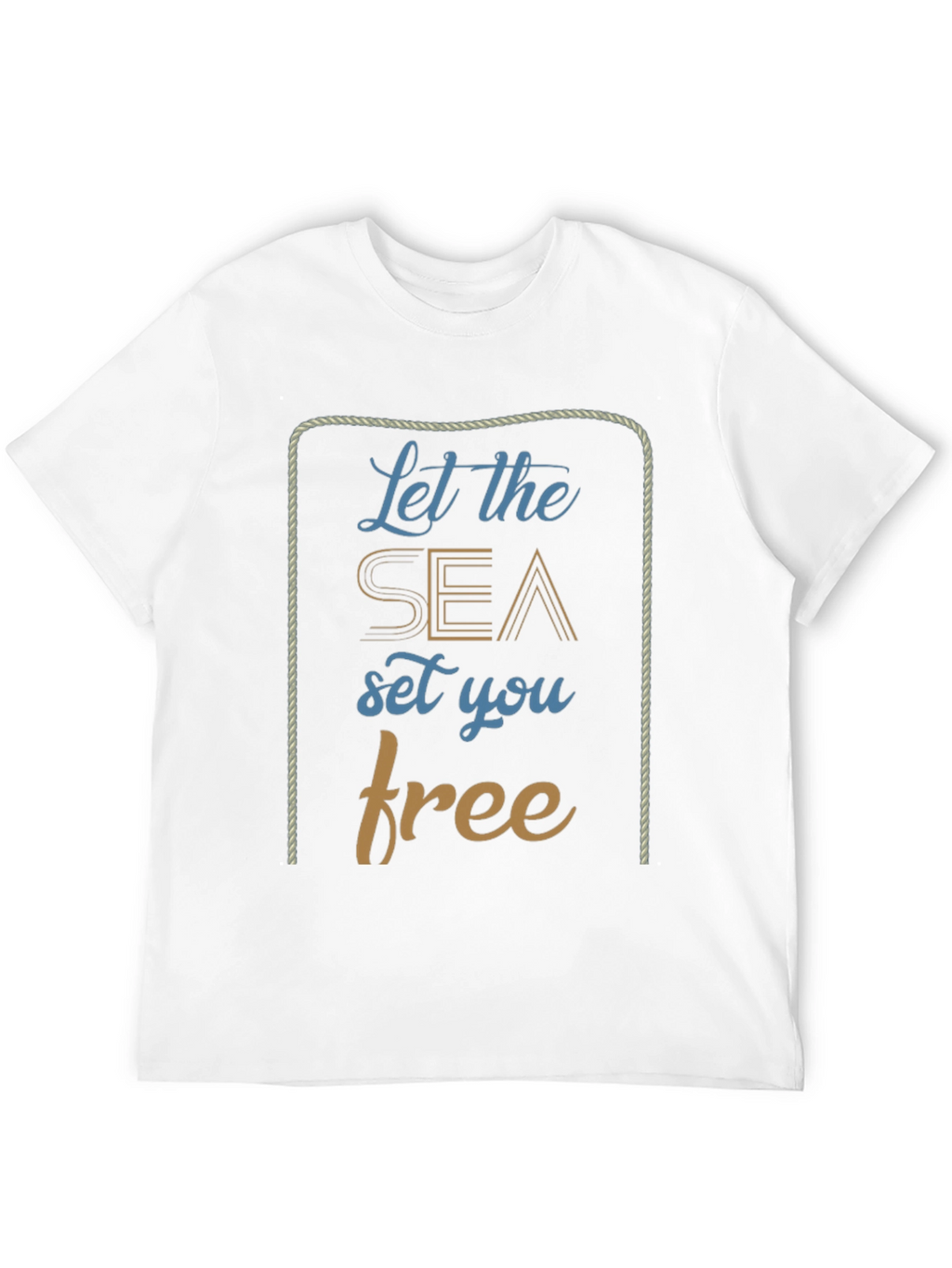 Nautical Let the Sea Set You Free Graphic T-Shirt