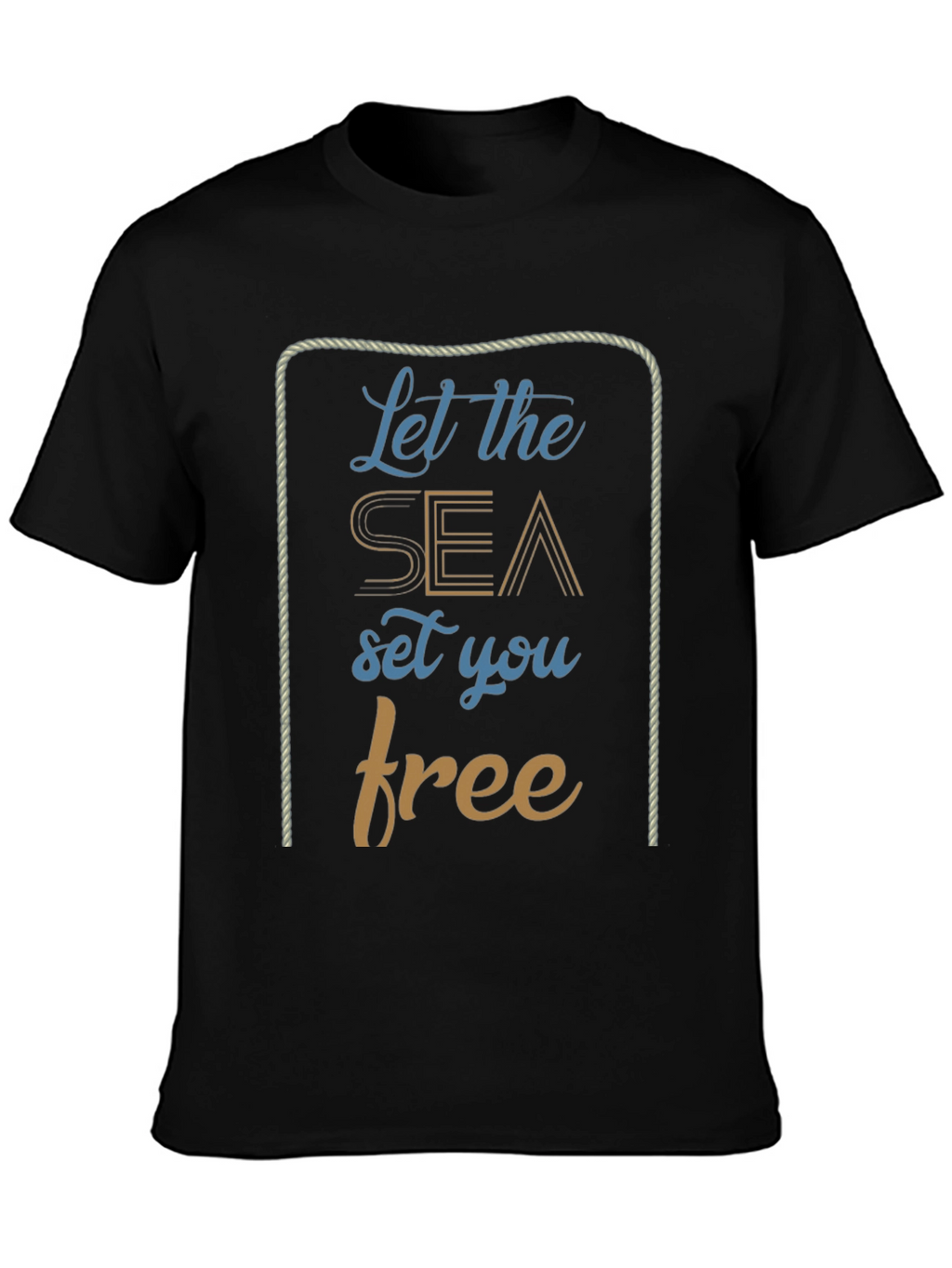 Nautical Let the Sea Set You Free Graphic T-Shirt