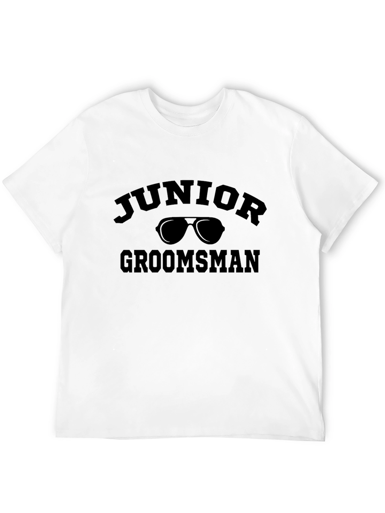 Junior Groomsman Black T-Shirt - Wedding Party Tee