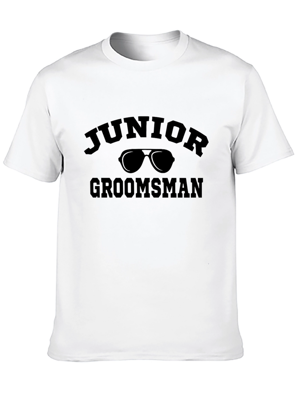 Junior Groomsman Black T-Shirt - Wedding Party Tee
