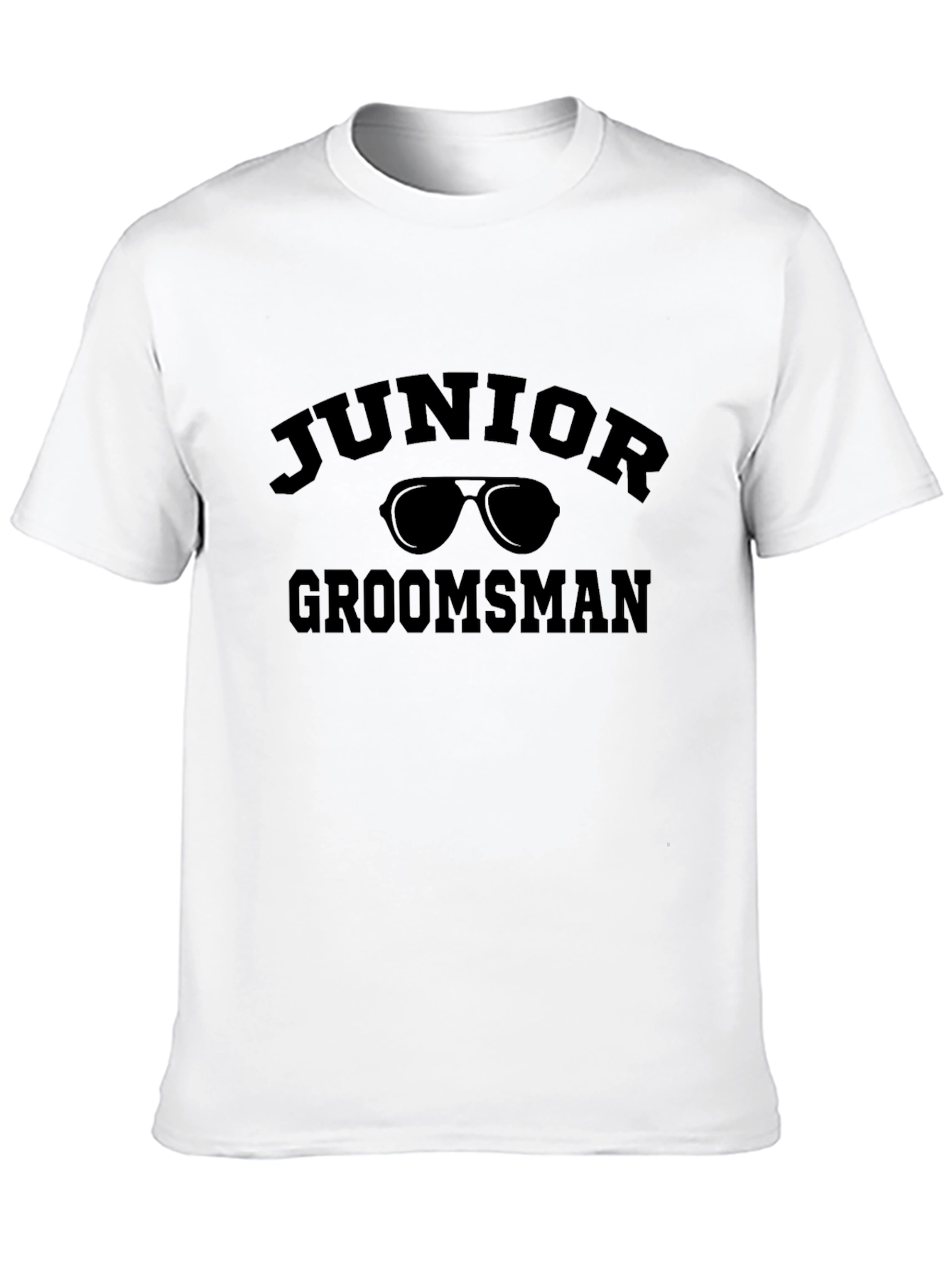 Junior Groomsman Black T-Shirt - Wedding Party Tee