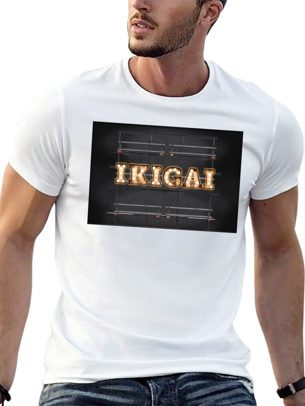 Ikigai Lightbulb Sign Graphic T-Shirt