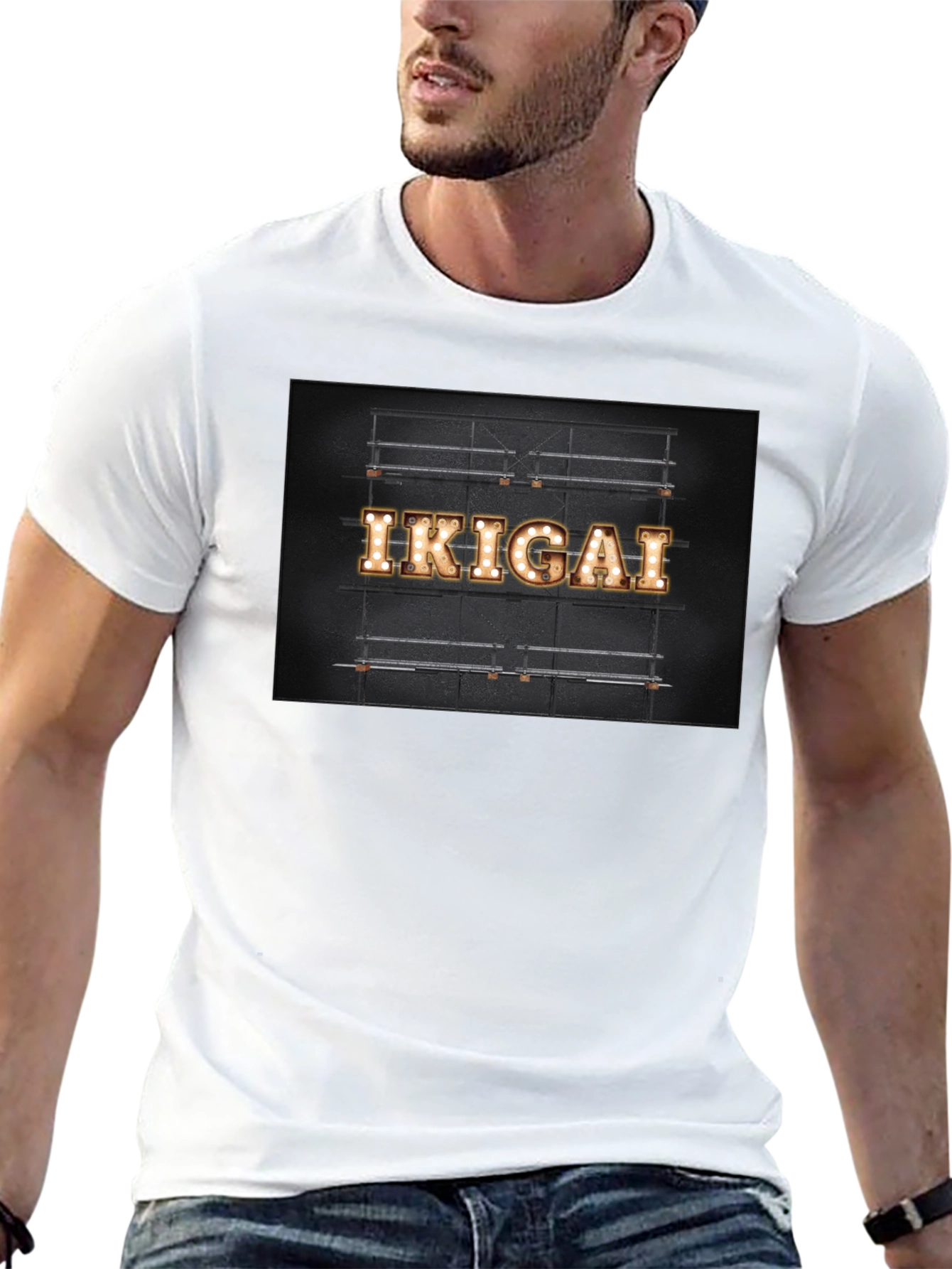 Ikigai Lightbulb Sign Graphic T-Shirt