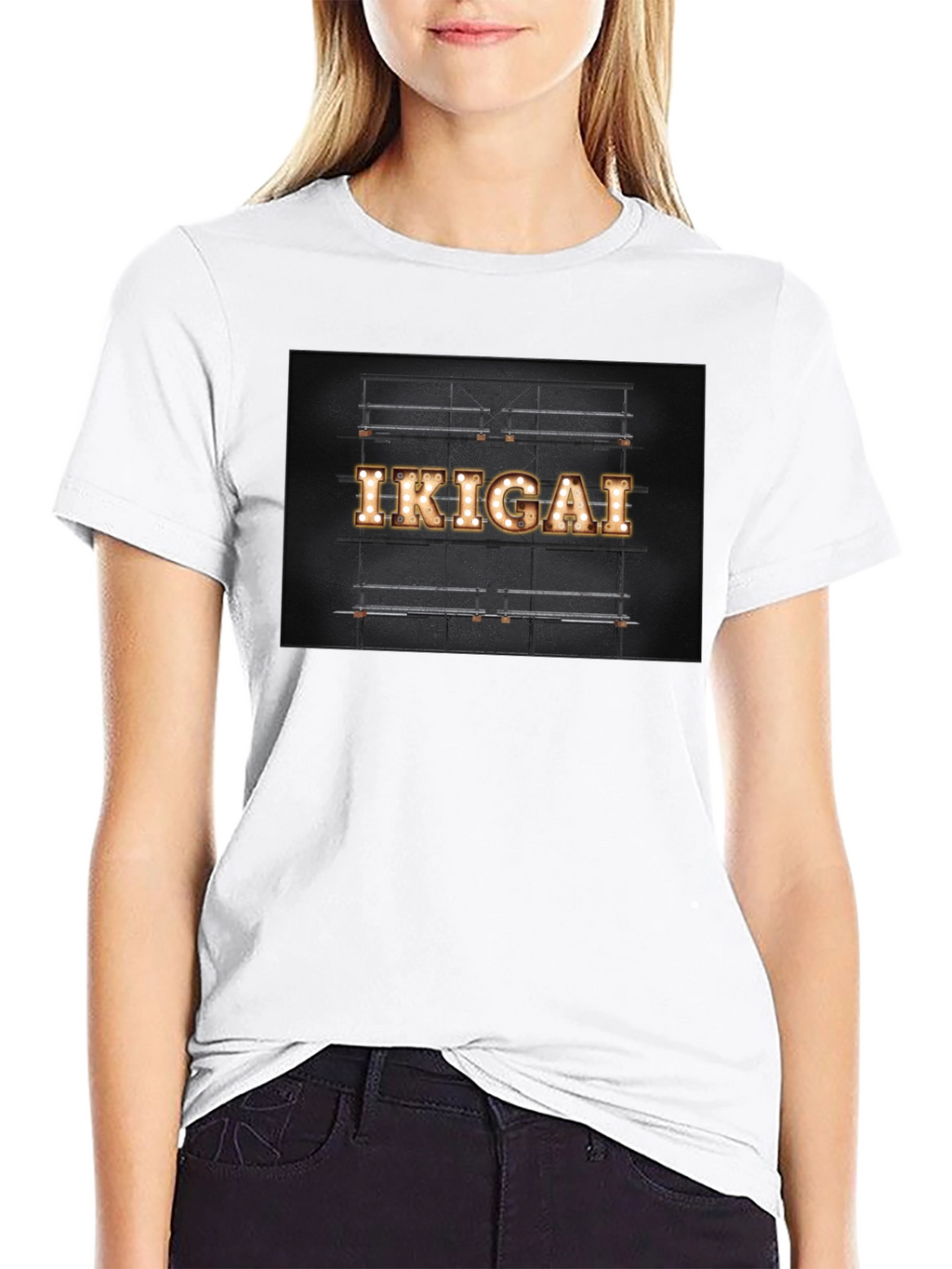Ikigai Lightbulb Sign Graphic T-Shirt