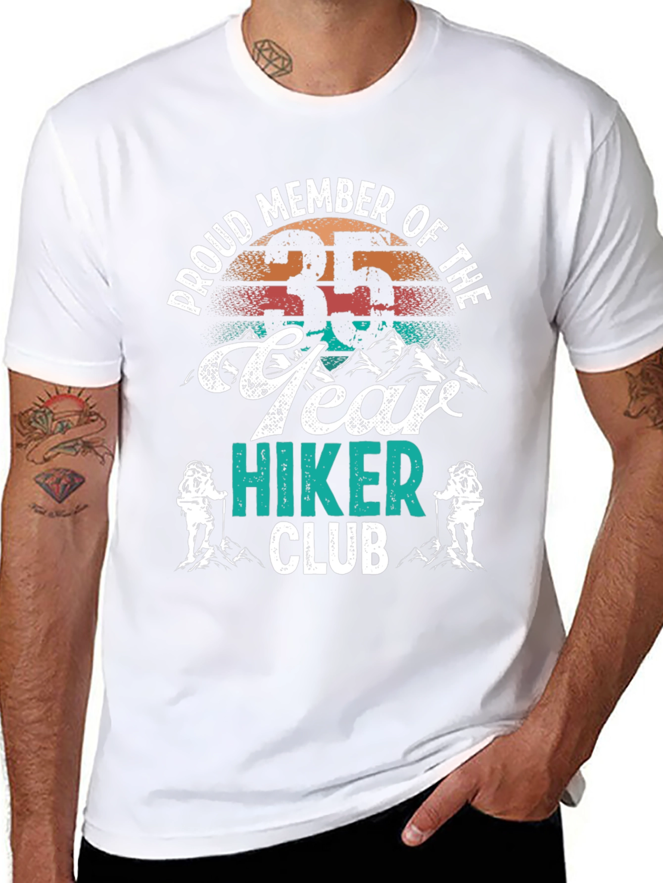 Proud 35 Year Hiker Club T-Shirt