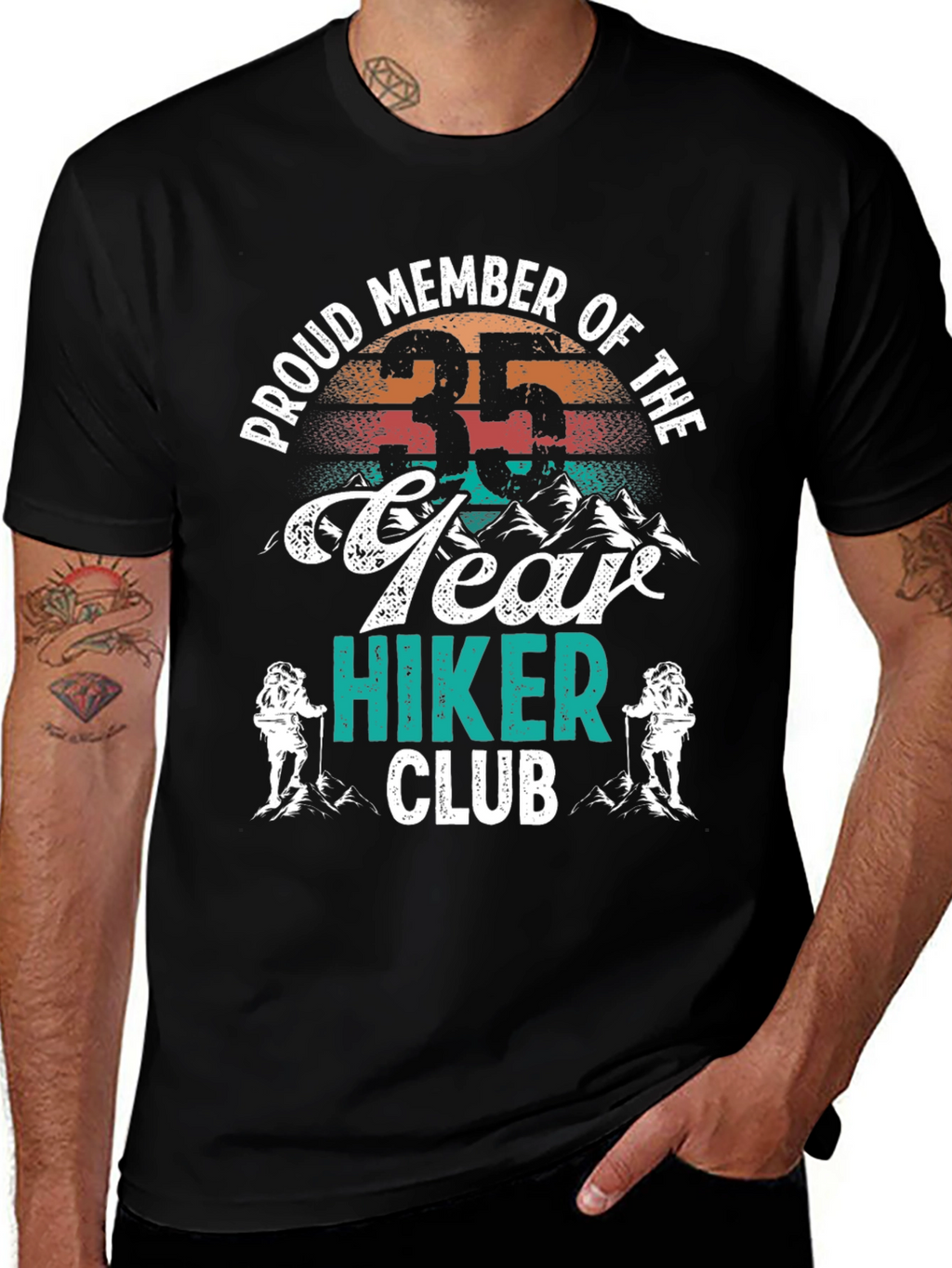 Proud 35 Year Hiker Club T-Shirt