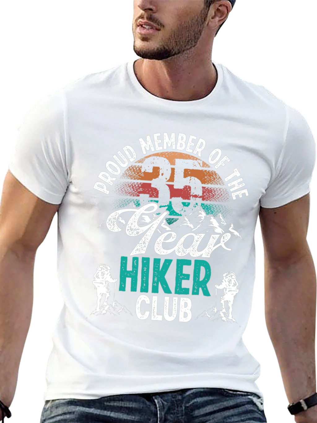 Proud 35 Year Hiker Club T-Shirt
