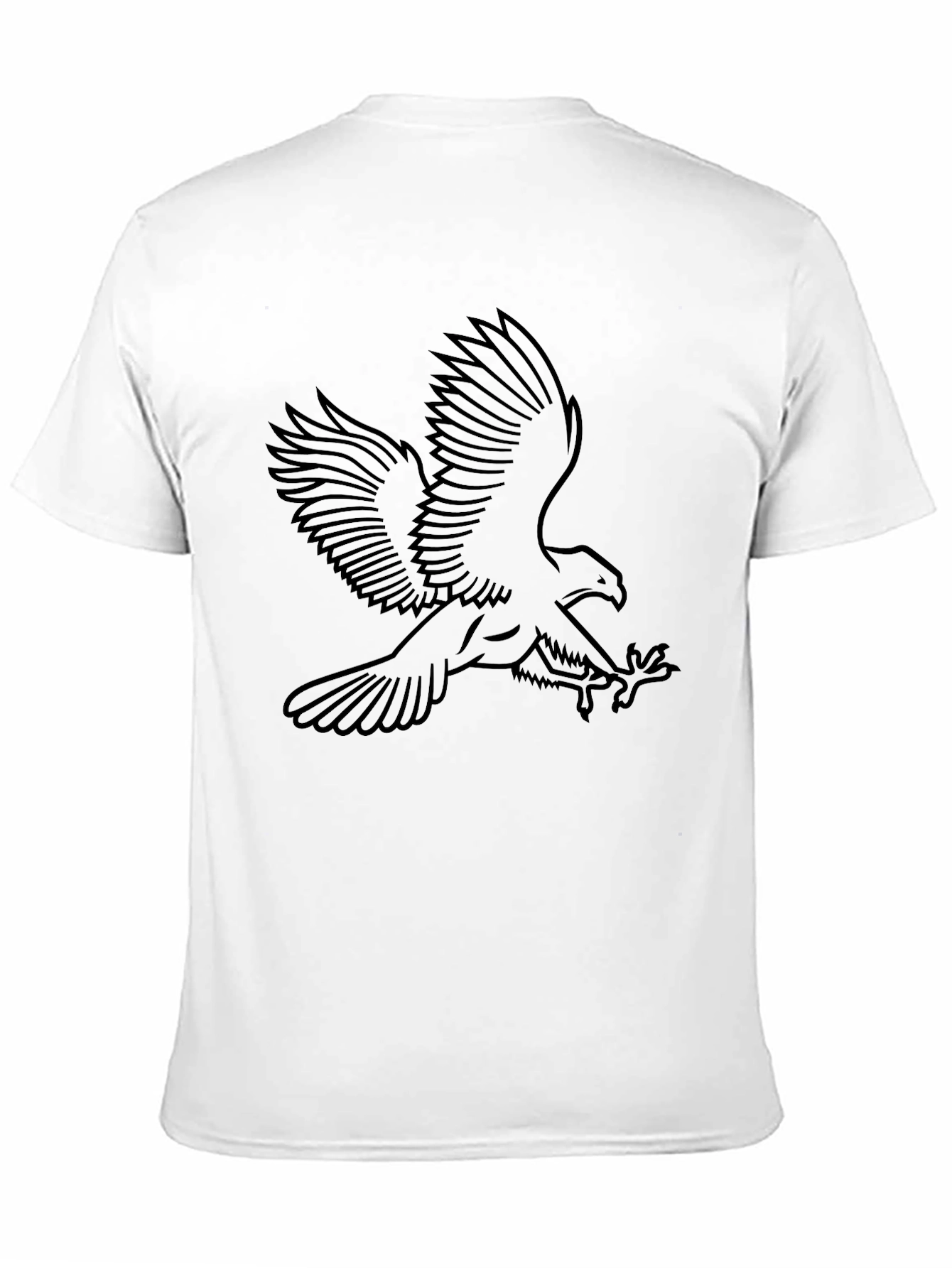 Black Eagle Outline Graphic Tee