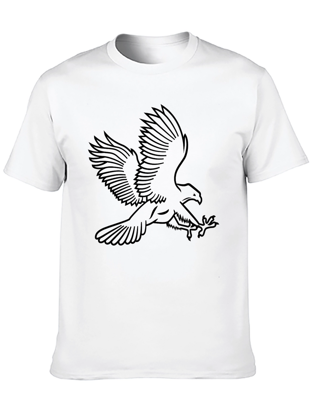 Black Eagle Outline Graphic Tee