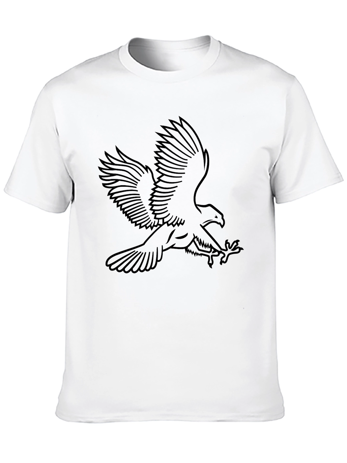 Black Eagle Outline Graphic Tee