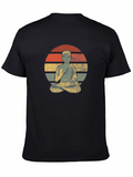 Retro Buddha Graphic T-Shirt - Zen Style