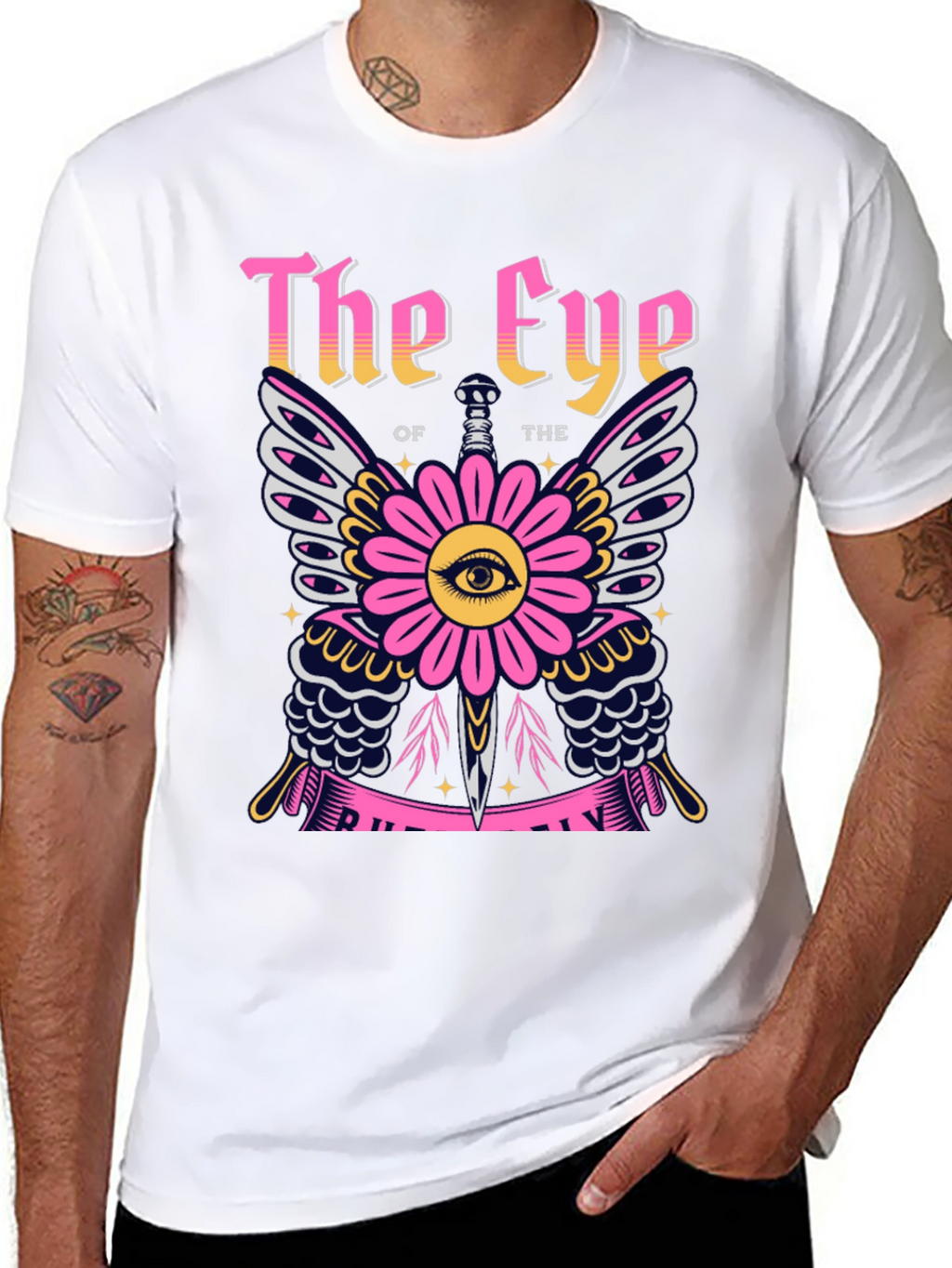 The Eye Graphic Print Black T-Shirt