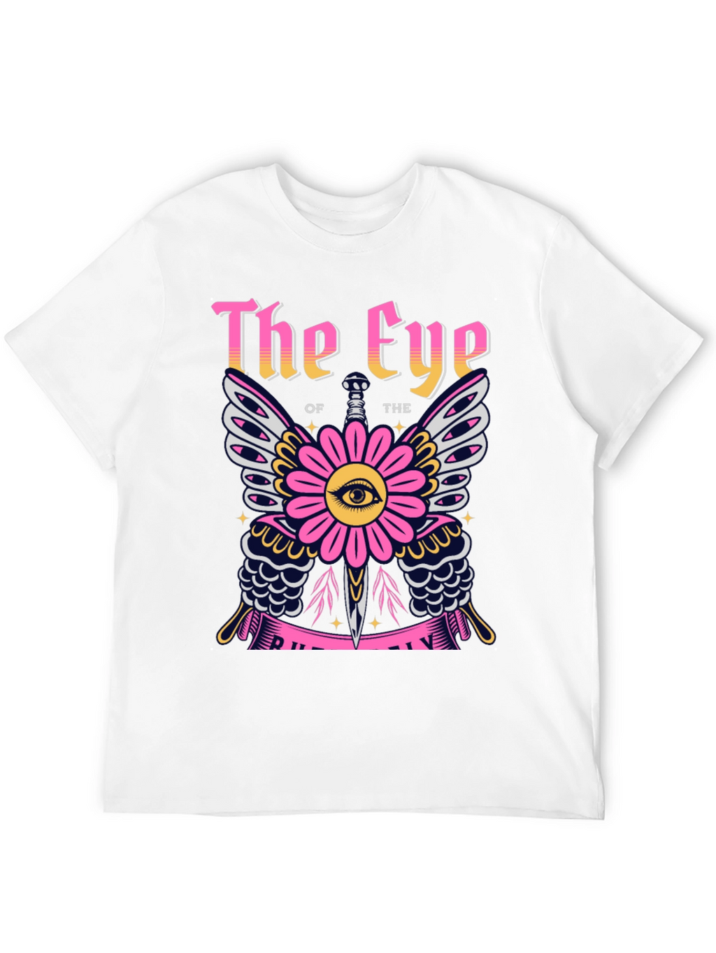 The Eye Graphic Print Black T-Shirt