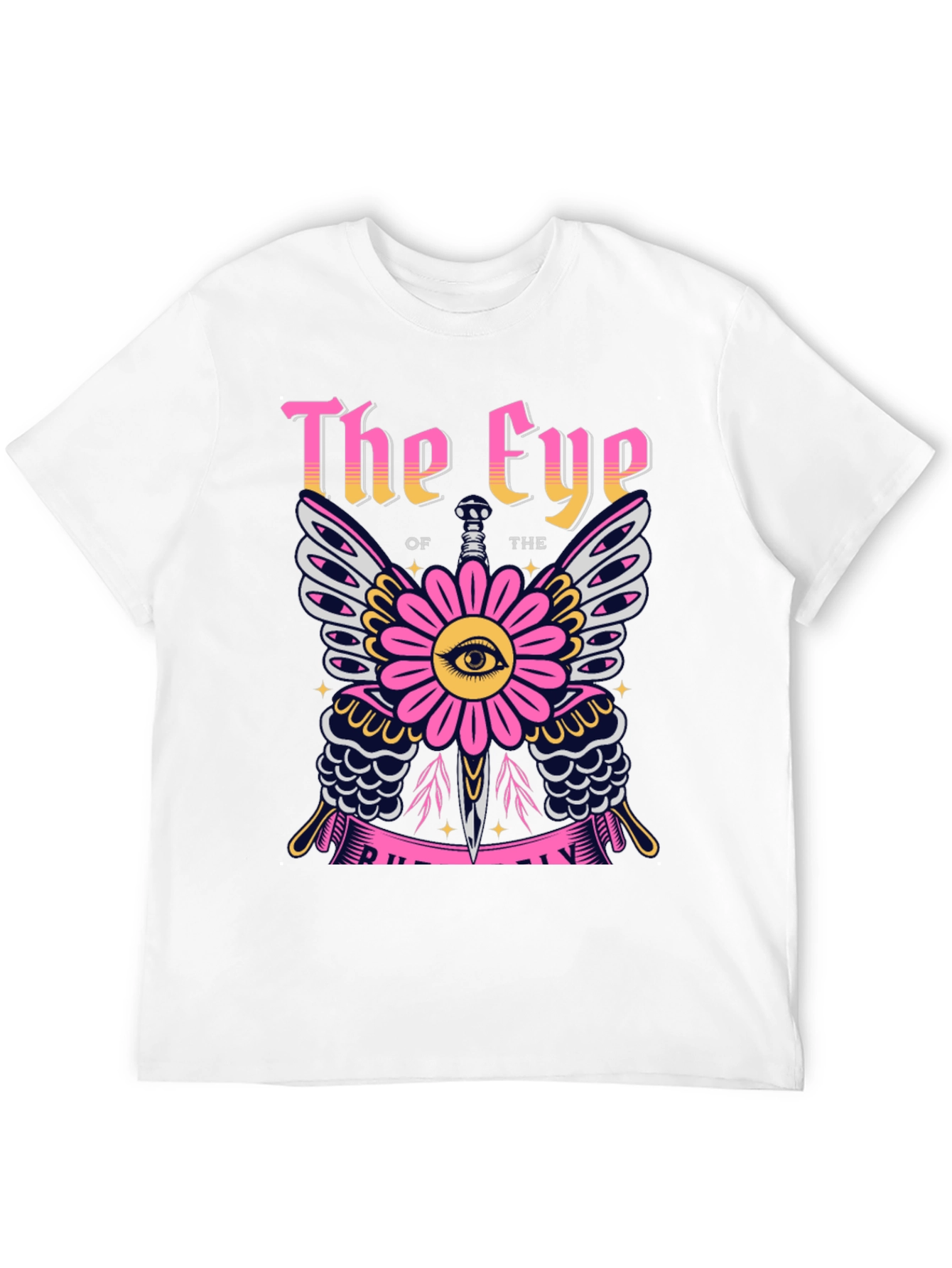 The Eye Graphic Print Black T-Shirt