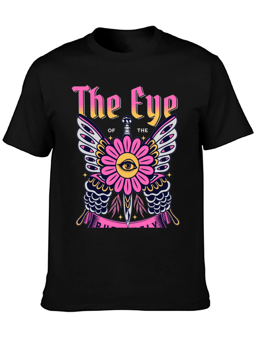 The Eye Graphic Print Black T-Shirt