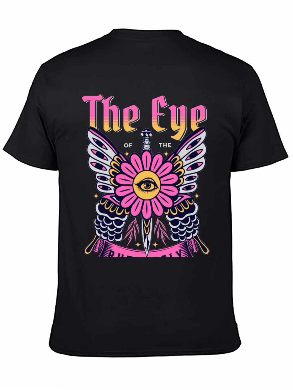 The Eye Graphic Print Black T-Shirt