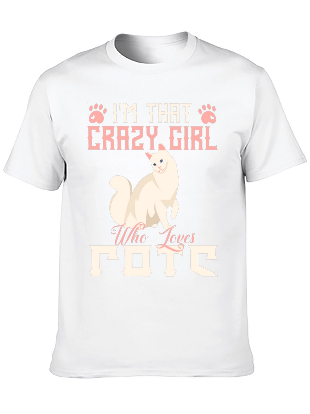 Crazy Cat Lady Graphic Tee Shirt