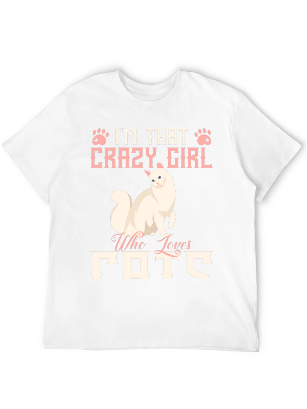 Crazy Cat Lady Graphic Tee Shirt