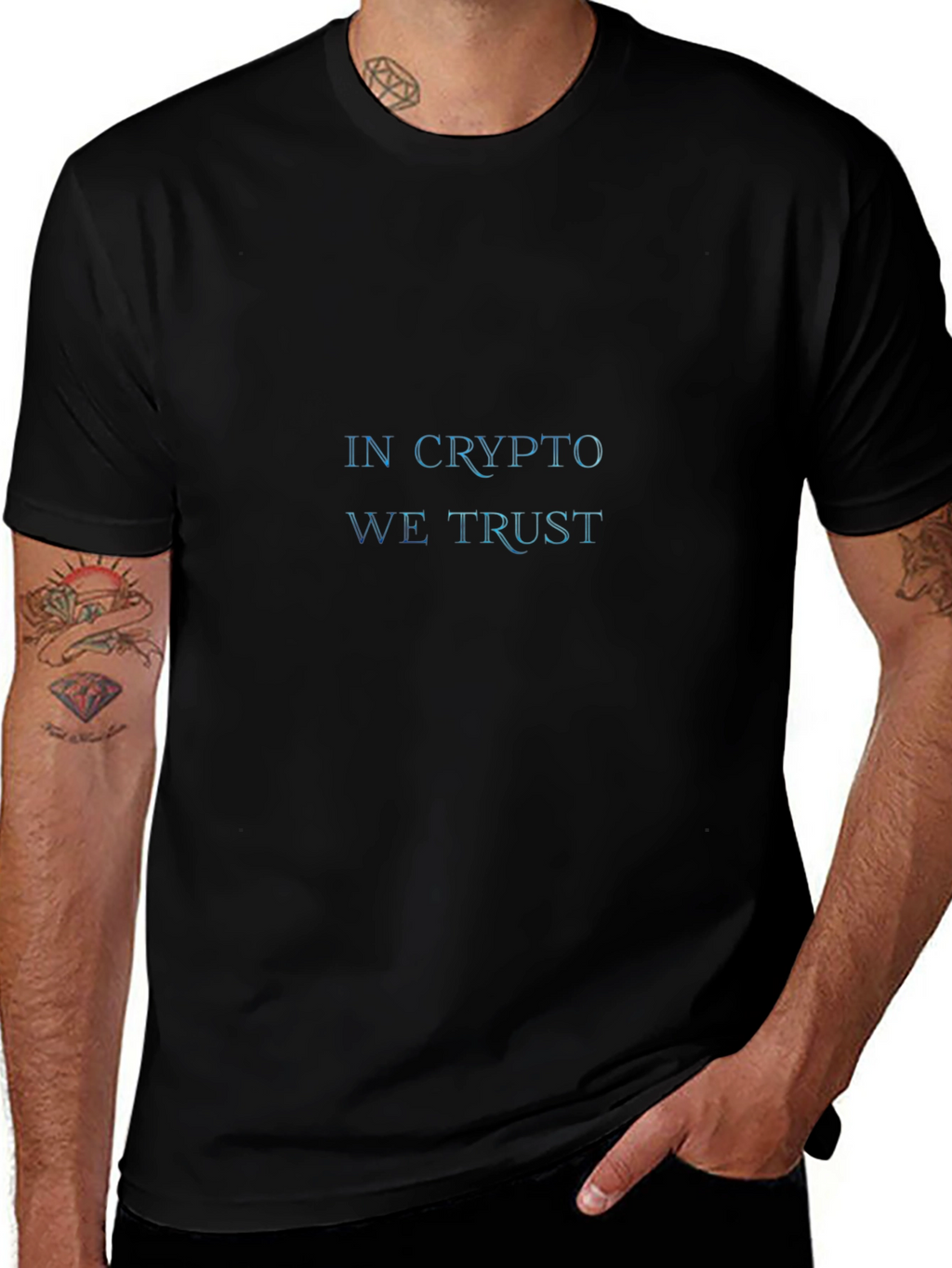 In Crypto We Trust Black T-Shirt