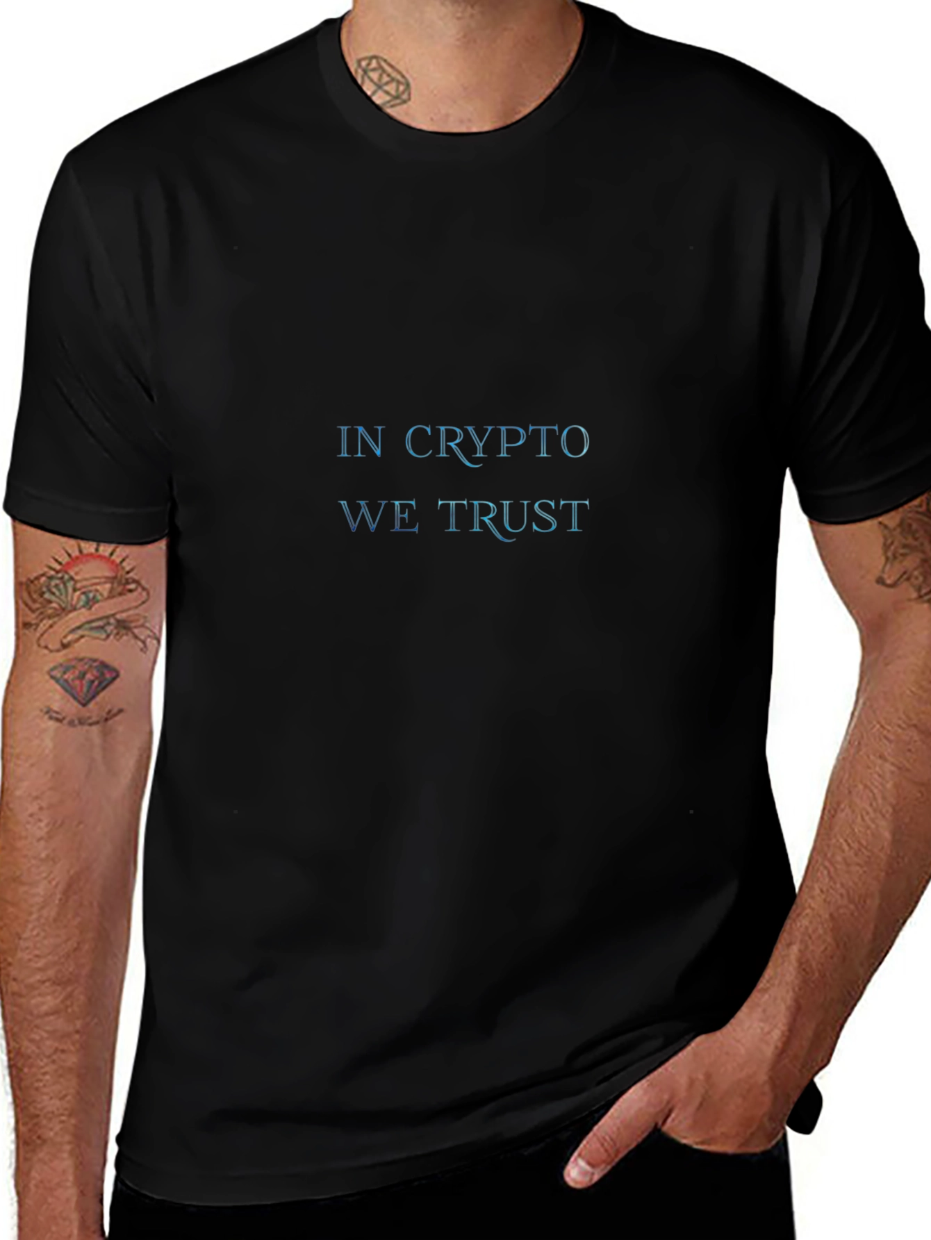 In Crypto We Trust Black T-Shirt