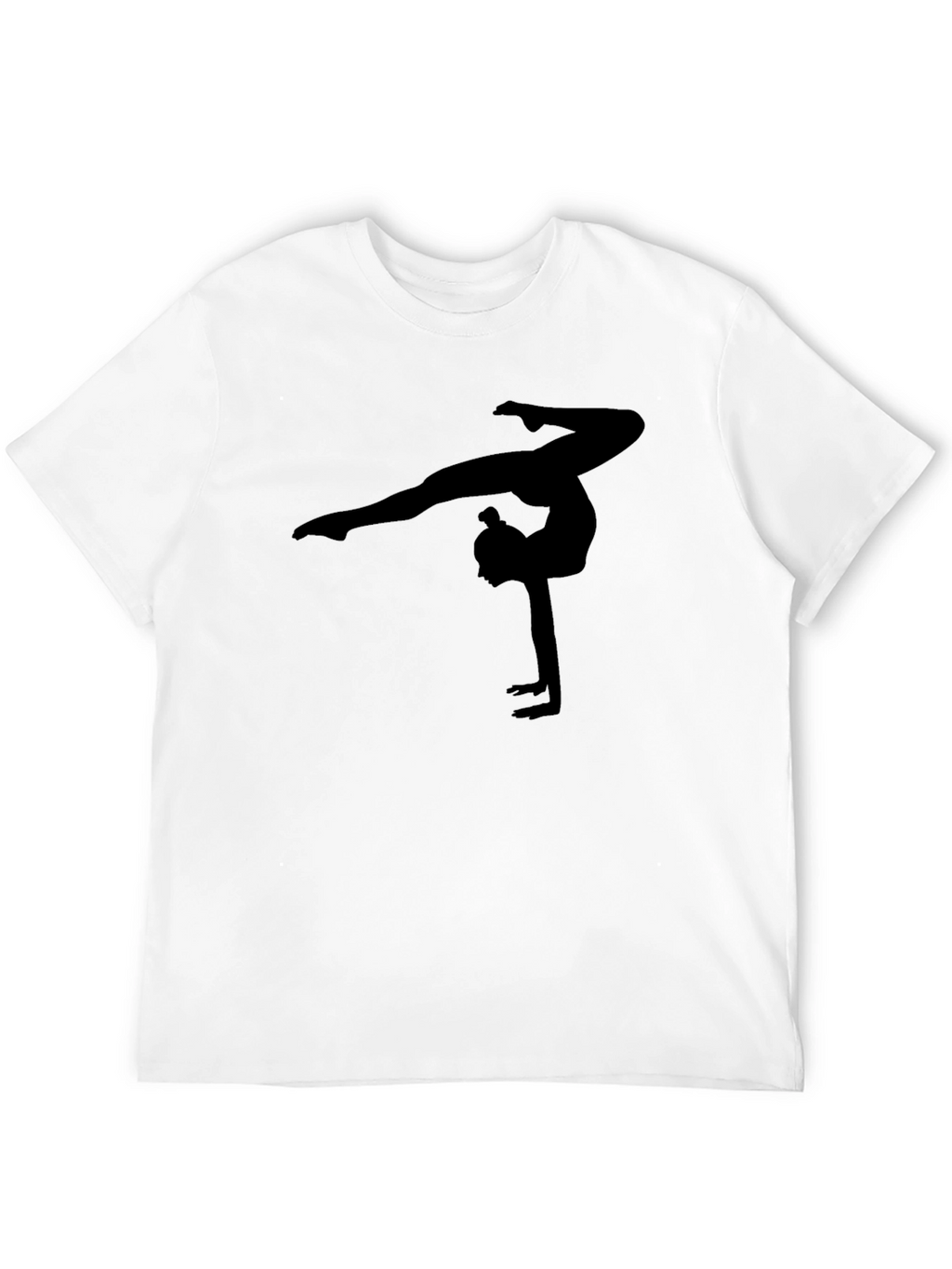 Gymnast Silhouette Black T-Shirt
