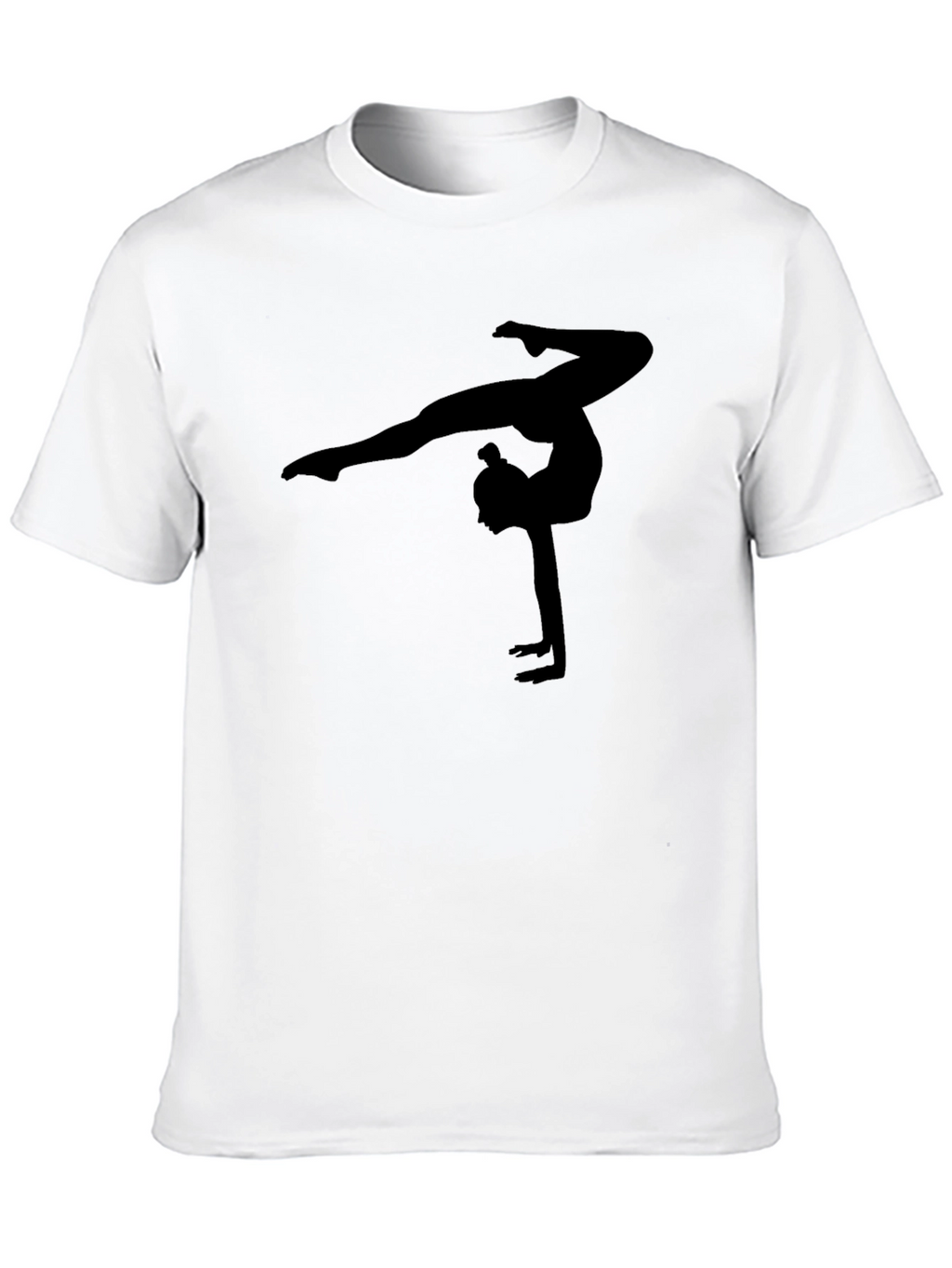 Gymnast Silhouette Black T-Shirt