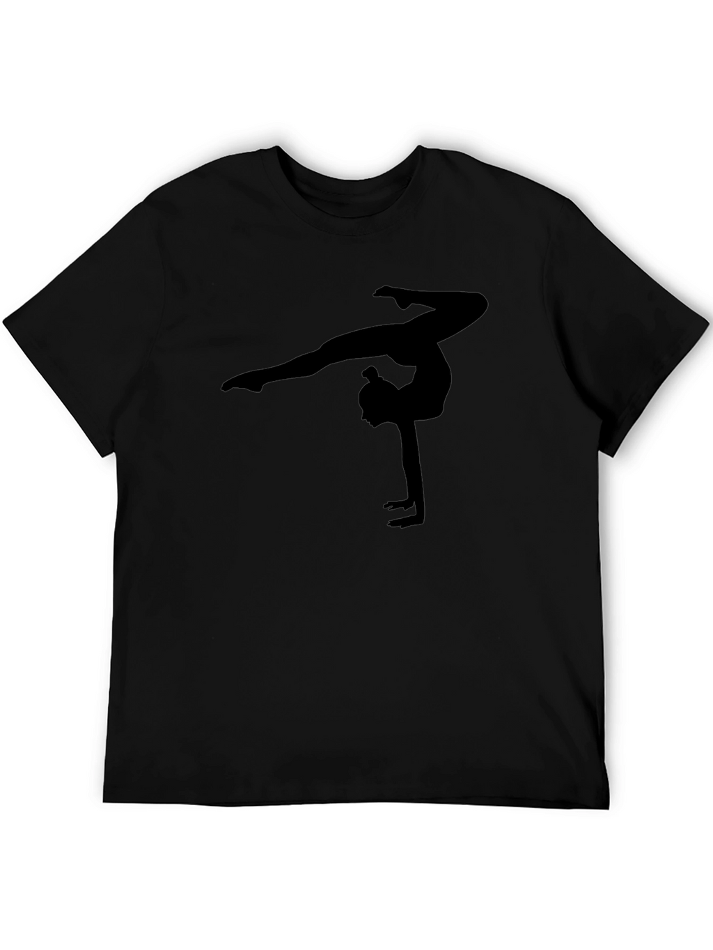 Gymnast Silhouette Black T-Shirt