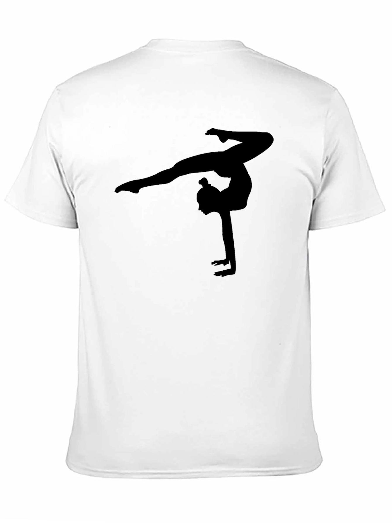 Gymnast Silhouette Black T-Shirt