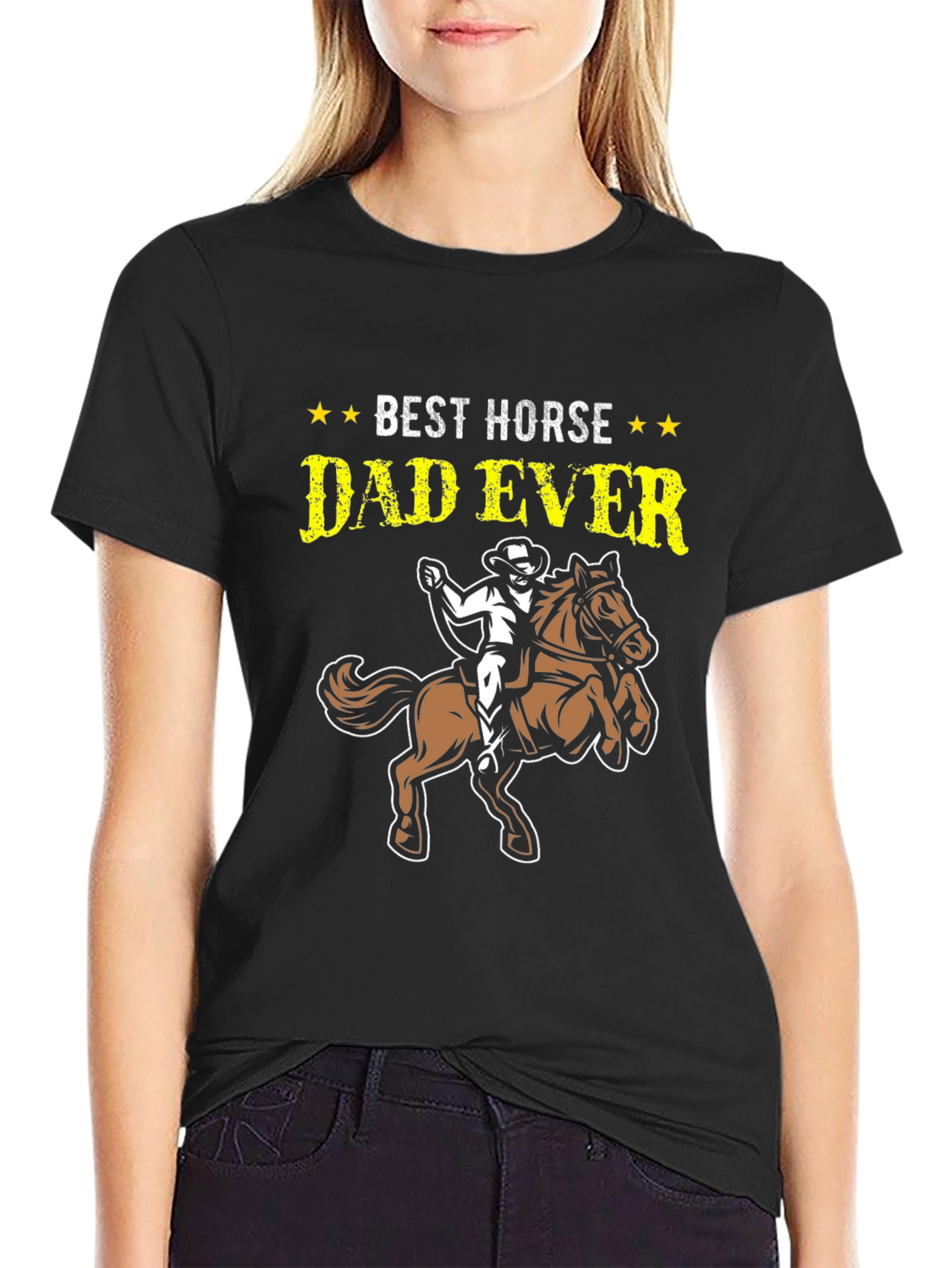 Best Horse Dad Ever T-Shirt: Equestrian Fathers Day Gift