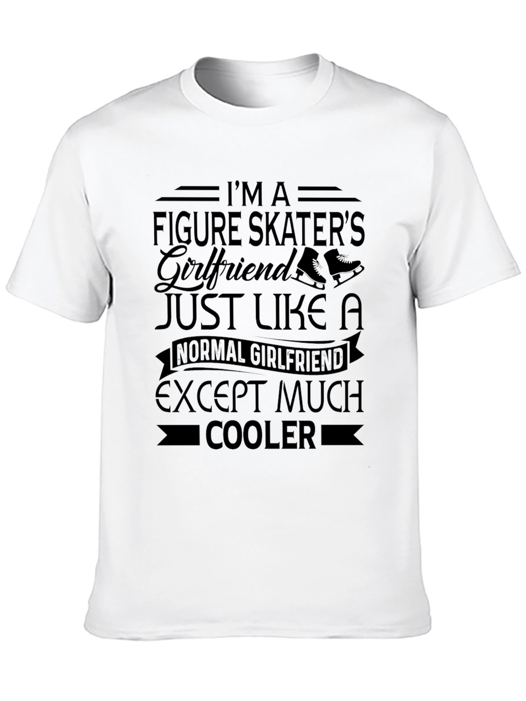 Figure Skaters Girlfriend Black T-Shirt