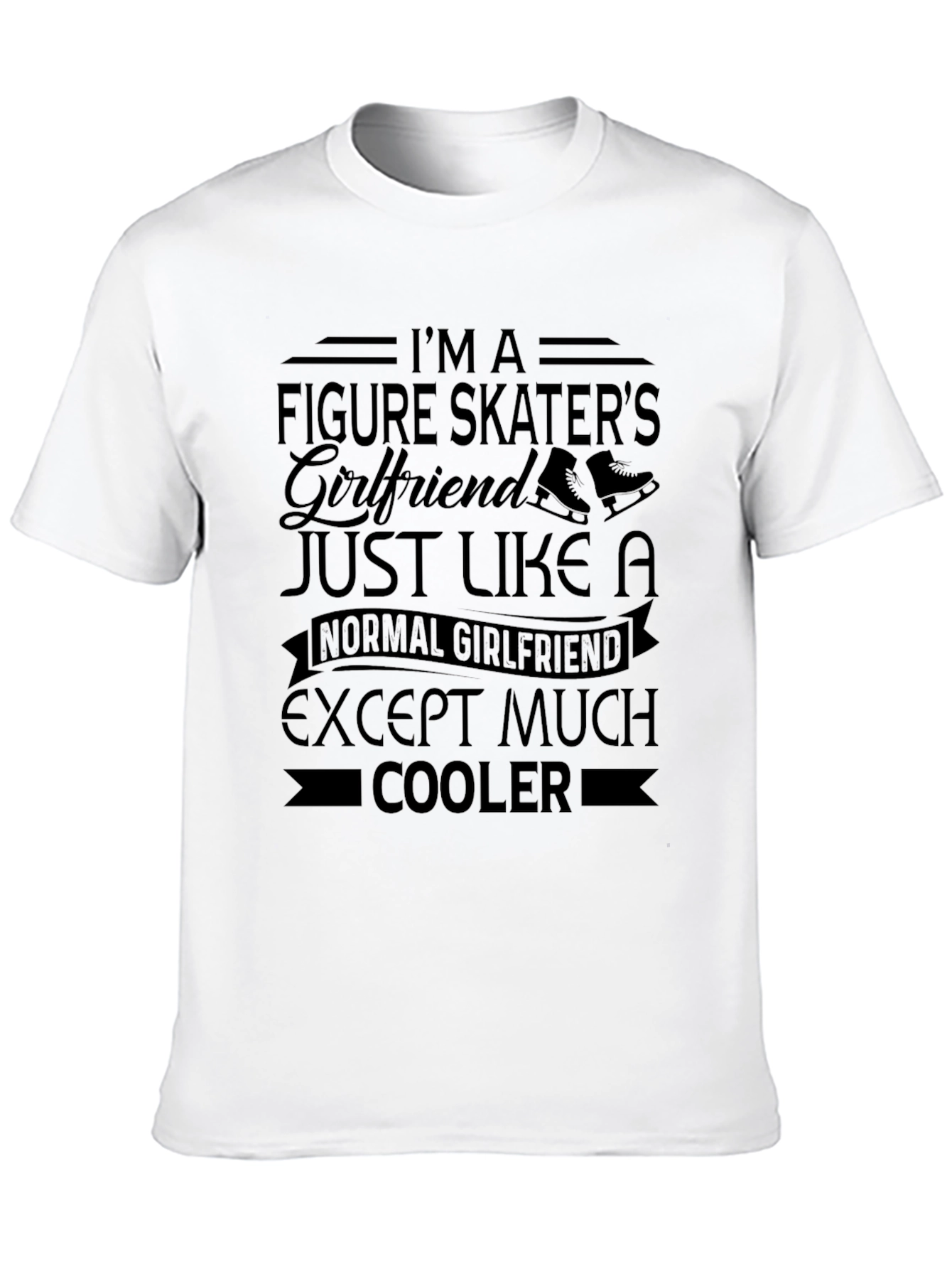 Figure Skaters Girlfriend Black T-Shirt